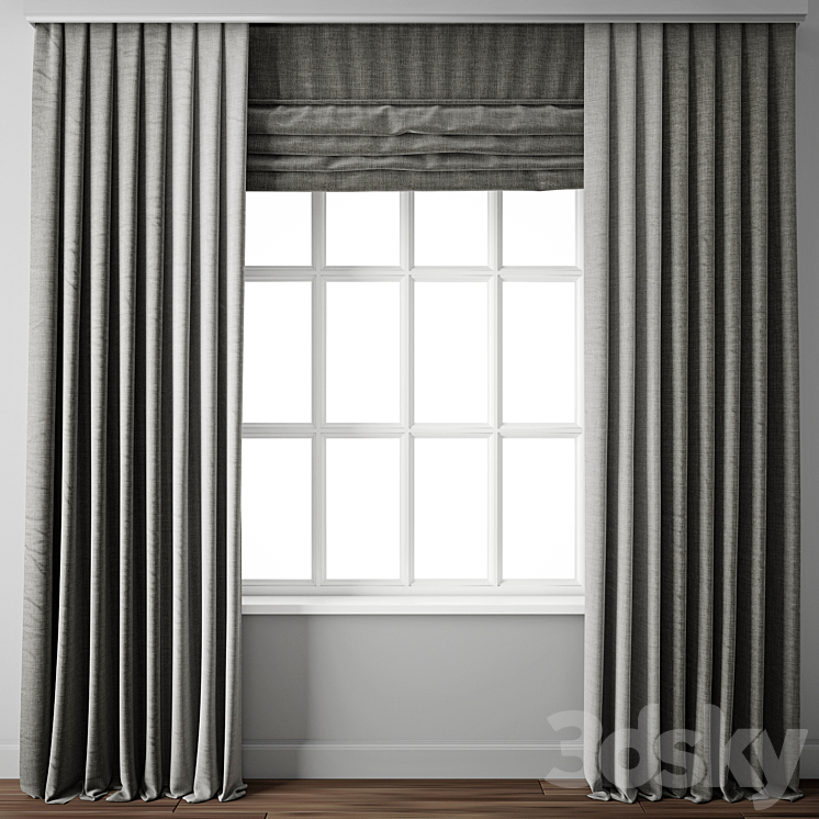 Curtain 88 3DS Max - thumbnail 1