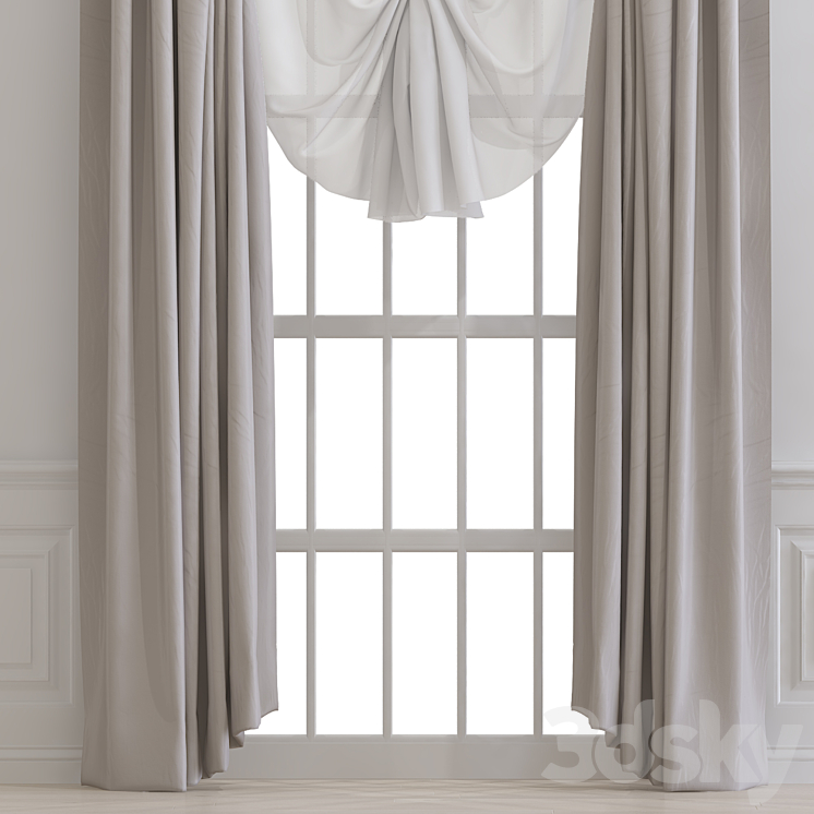 Curtain 890 3DS Max Model - thumbnail 2