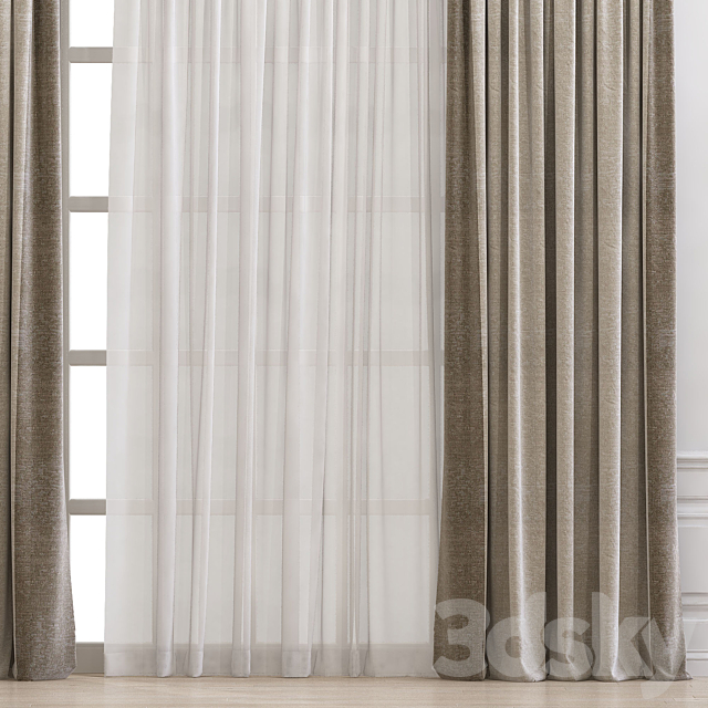 Curtain 895 3DS Max Model - thumbnail 2