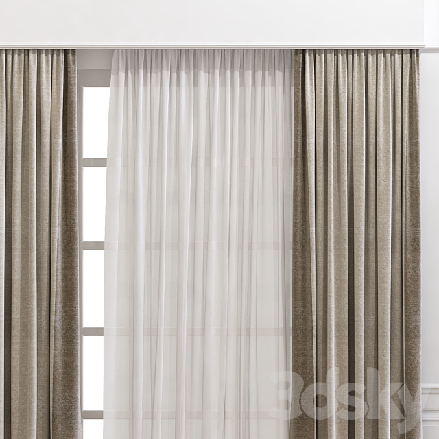 Curtain 895 3DS Max Model - thumbnail 4