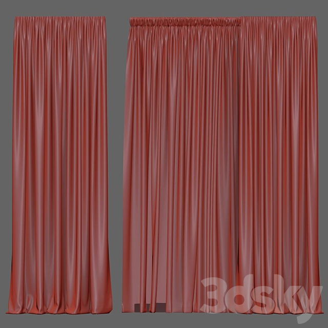 Curtain 895 3DS Max Model - thumbnail 5