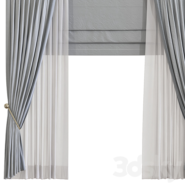 Curtain 905 3DS Max Model - thumbnail 3