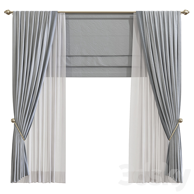 Curtain 905 3dsMax Model - thumbnail 1