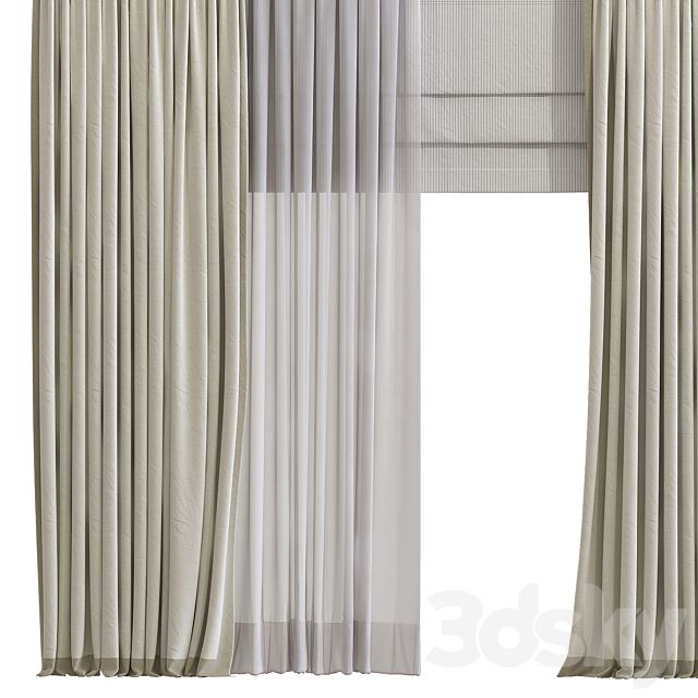 Curtain 906 3dsMax Model - thumbnail 2