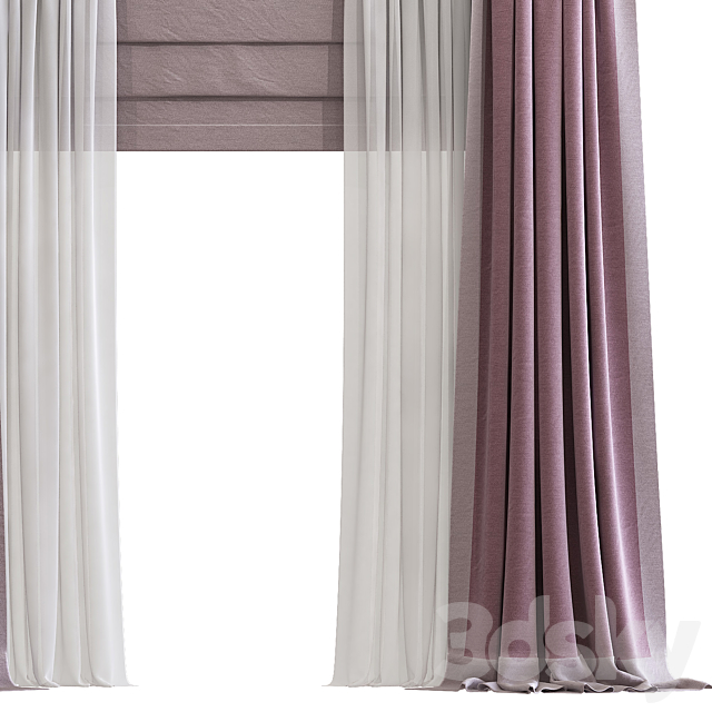 Curtain 912 3DS Max Model - thumbnail 3