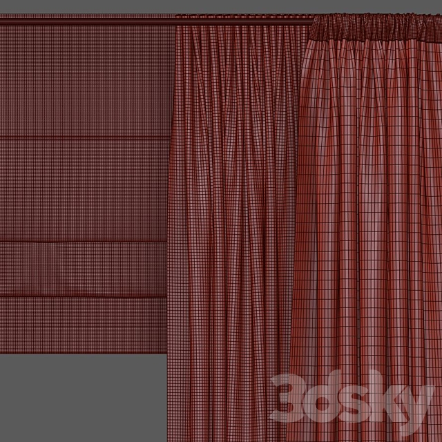 Curtain 912 3DS Max Model - thumbnail 5