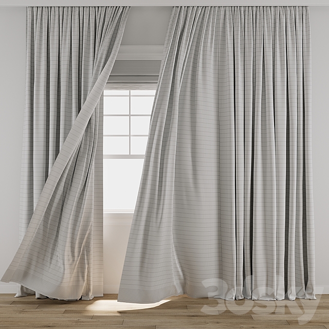 Curtain 914 3ds Max - thumbnail 3