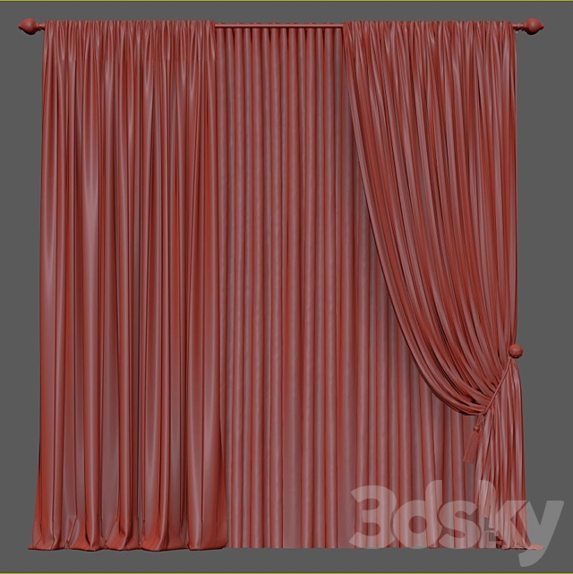 Curtain 915 3DS Max Model - thumbnail 4