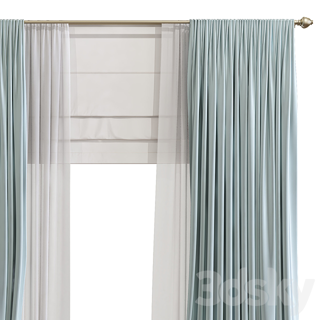 Curtain 917 3ds Max - thumbnail 3