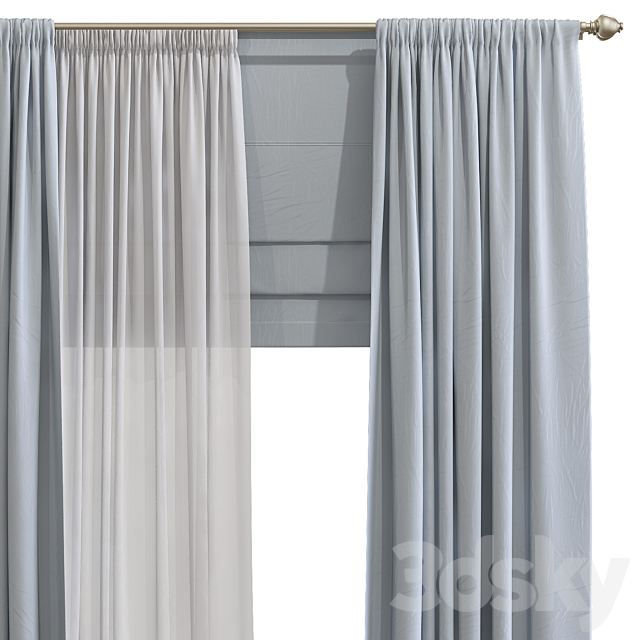 Curtain 930 3DSMax File - thumbnail 2