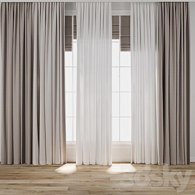 Curtain 938 3ds Max - thumbnail 1