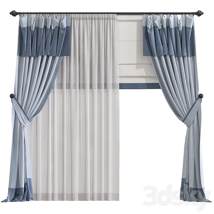 Curtain 945 3DS Max Model - thumbnail 1