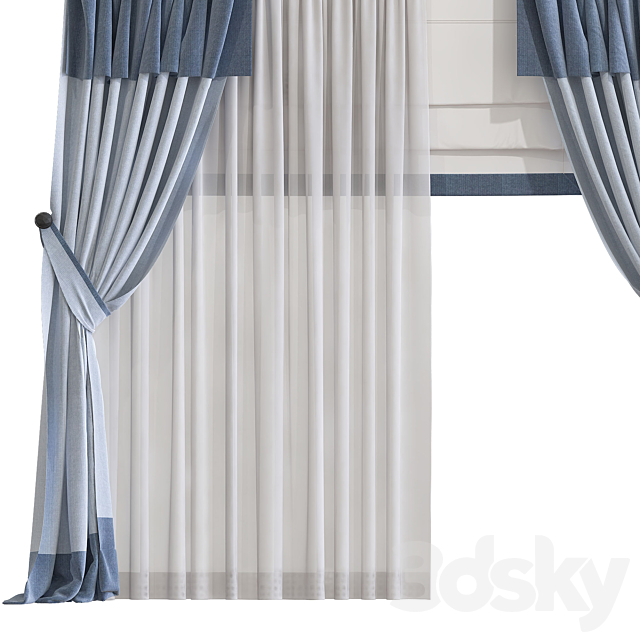 Curtain 945 3DS Max Model - thumbnail 3