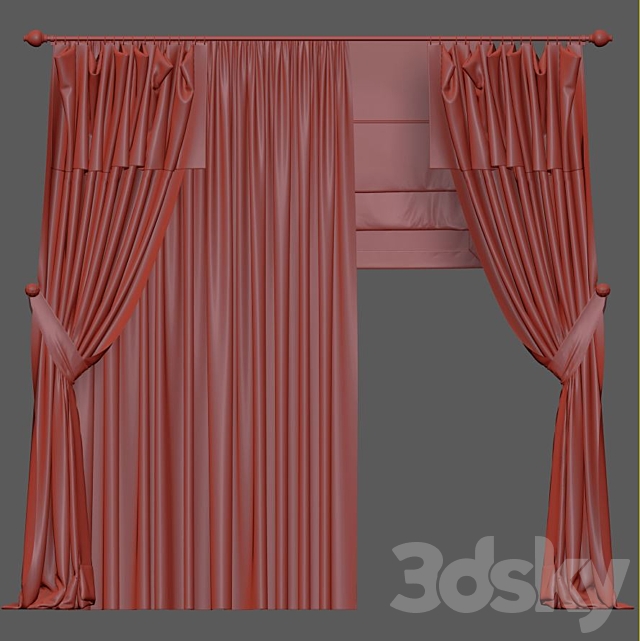 Curtain 945 3DS Max Model - thumbnail 4