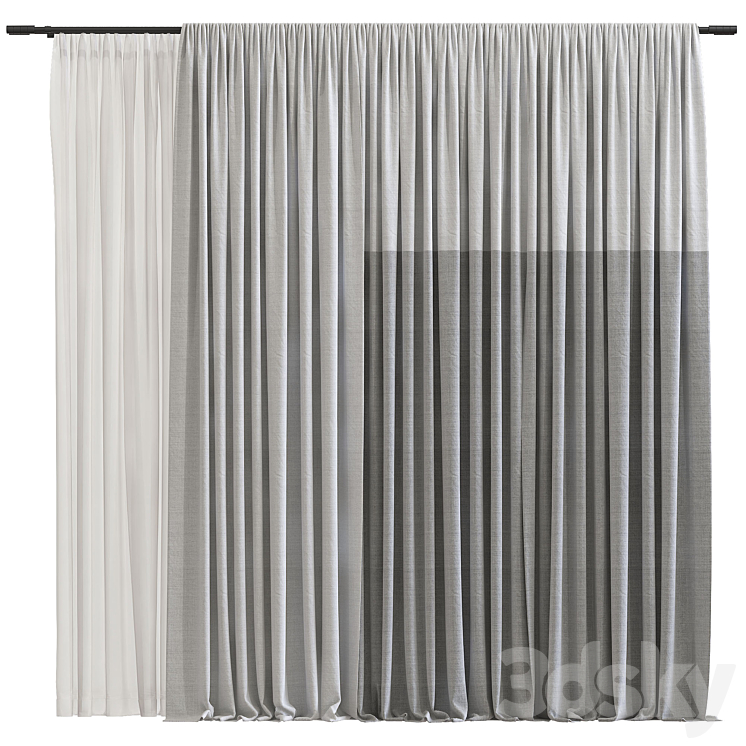 Curtain 952 3DS Max - thumbnail 1