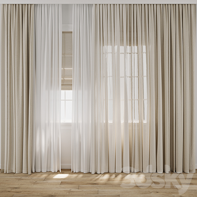 Curtain 966 3ds Max - thumbnail 1