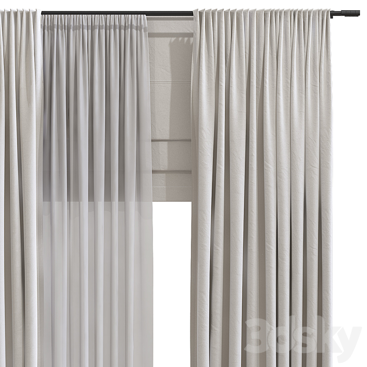 Curtain 968 3DS Max - thumbnail 2