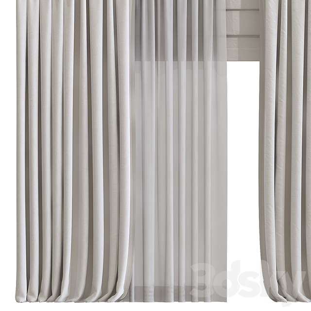 Curtain 968 3DS Max Model - thumbnail 3