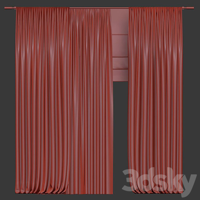 Curtain 968 3DS Max Model - thumbnail 4