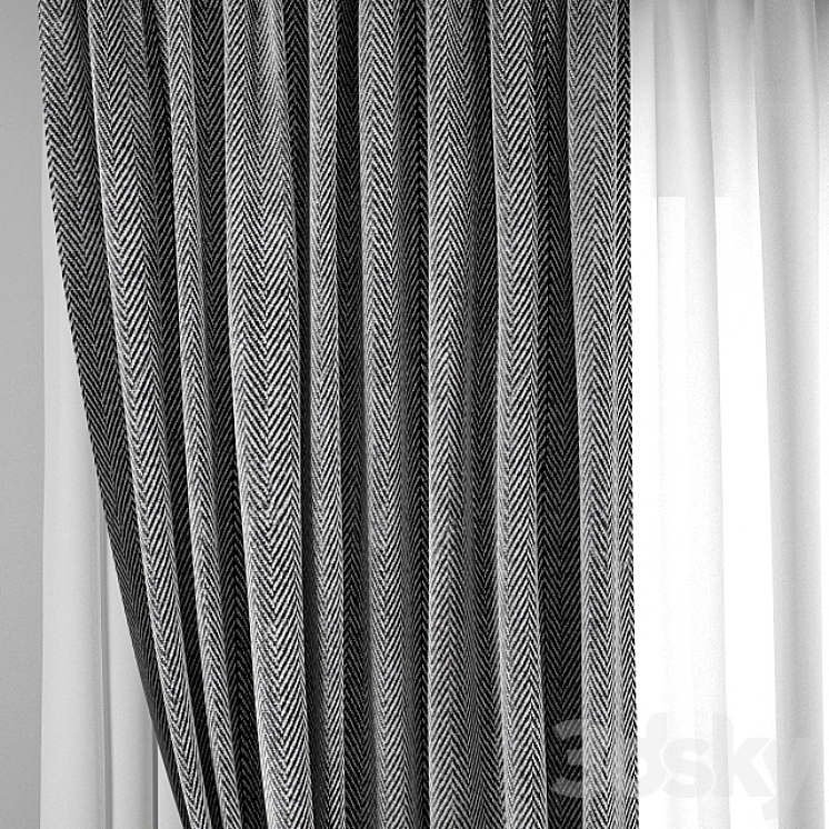 Curtain 97 3DS Max - thumbnail 2