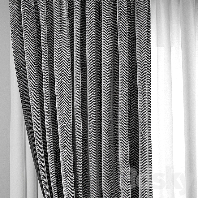 Curtain 97 3DSMax File - thumbnail 2