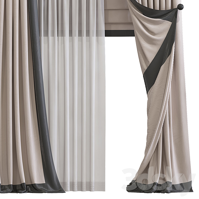 Curtain 983 3DS Max Model - thumbnail 3