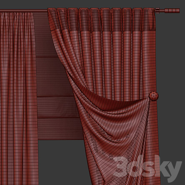 Curtain 983 3DS Max Model - thumbnail 5