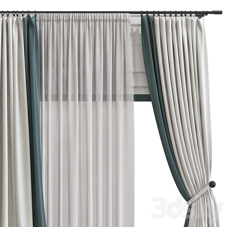 Curtain 989 3DS Max - thumbnail 2