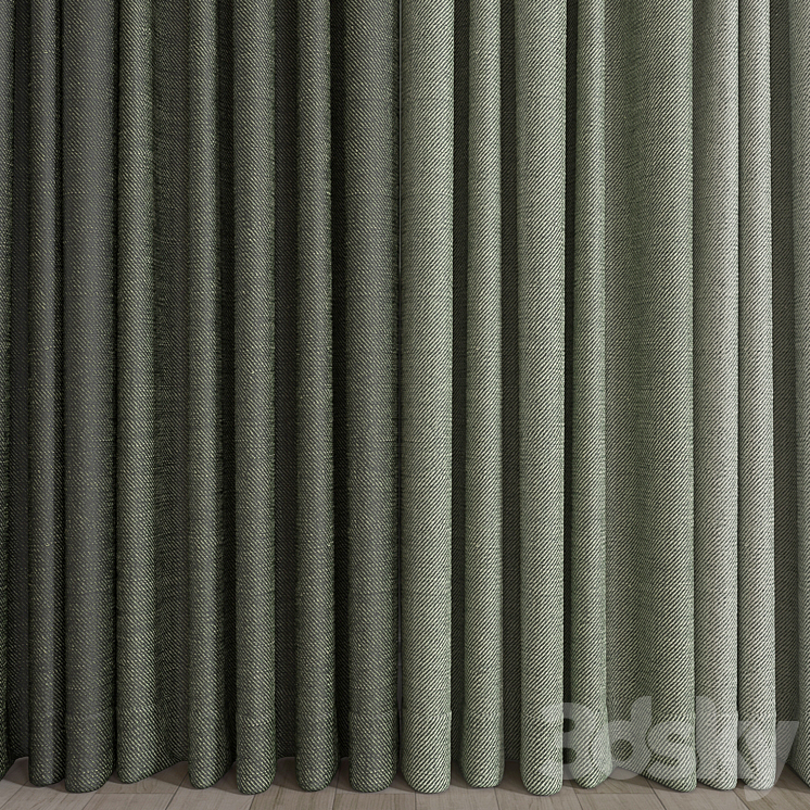 Curtain A022 3DS Max - thumbnail 2