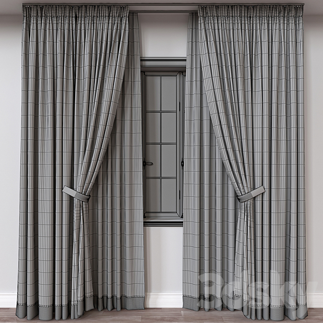 Curtain A166 3DS Max Model - thumbnail 4