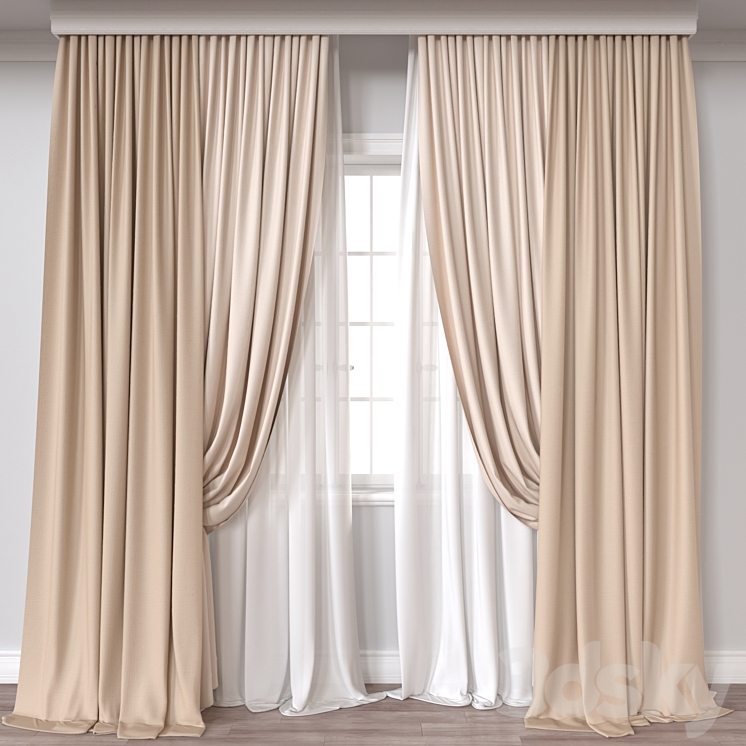 Curtain A200 3DS Max Model - thumbnail 1