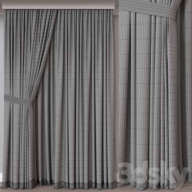 Curtain A460 3DS Max Model - thumbnail 4