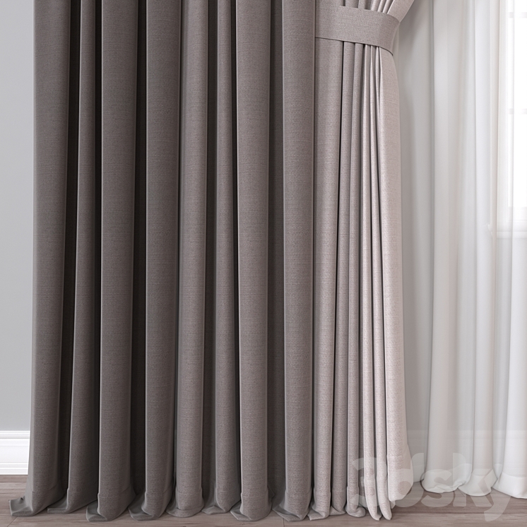 Curtain A479 3DS Max Model - thumbnail 2