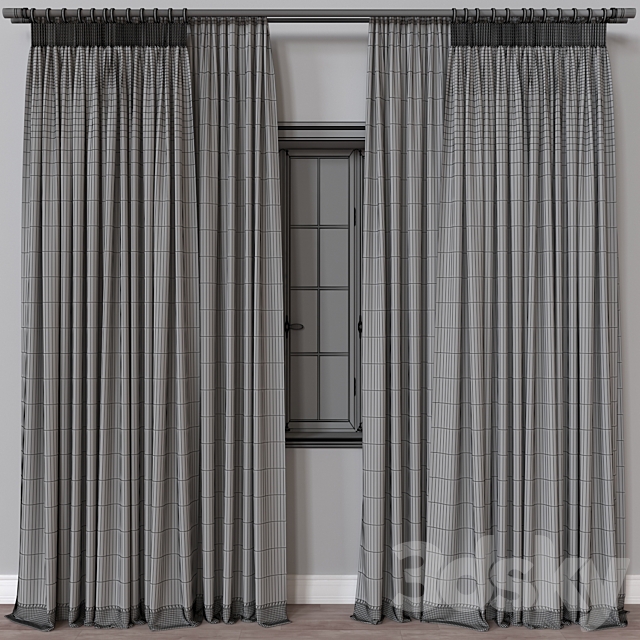 Curtain A528 3DS Max Model - thumbnail 4