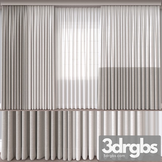 Curtain A557 3dsmax Download - thumbnail 1