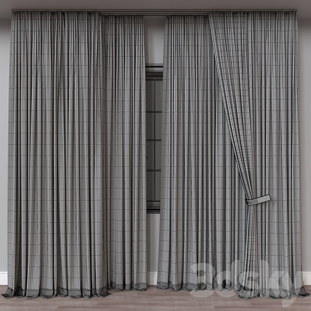 Curtain A823 3DS Max Model - thumbnail 4