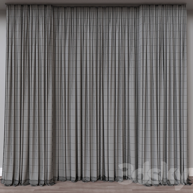 Curtain A869 3DS Max Model - thumbnail 4