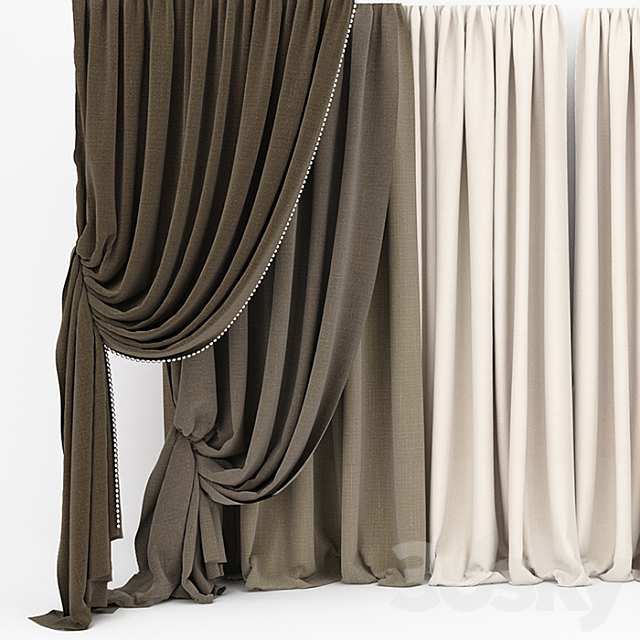 Curtain collection 06 3DSMax File - thumbnail 1