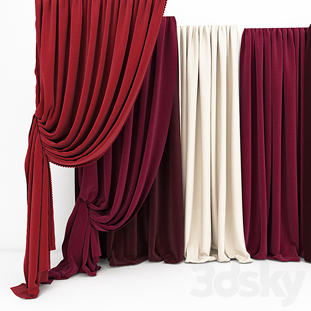 Curtain collection 06 3DSMax File - thumbnail 2