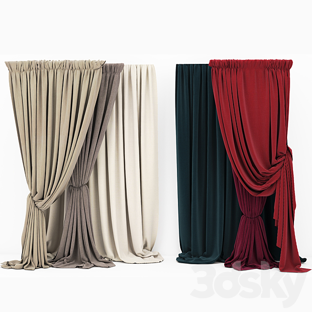 Curtain collection 07 3DSMax File - thumbnail 1