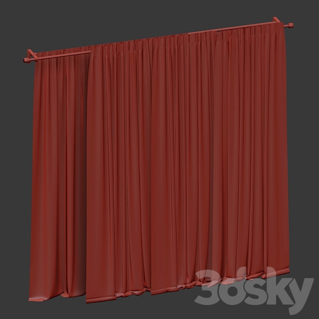 Curtain collection 3DS Max Model - thumbnail 5