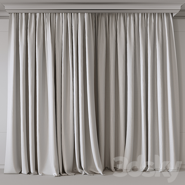 Curtain for Interior 004 3DS Max Model - thumbnail 2