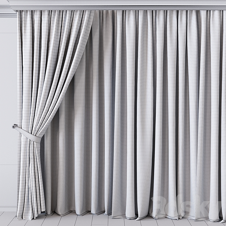 Curtain for Interior 029 3DS Max Model - thumbnail 2