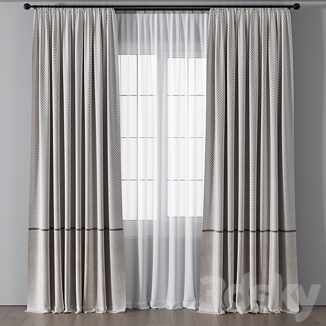 Curtain for Interior 067 3DS Max Model - thumbnail 2