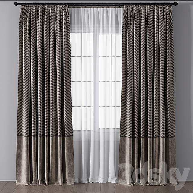 Curtain for Interior 067 3DS Max Model - thumbnail 3