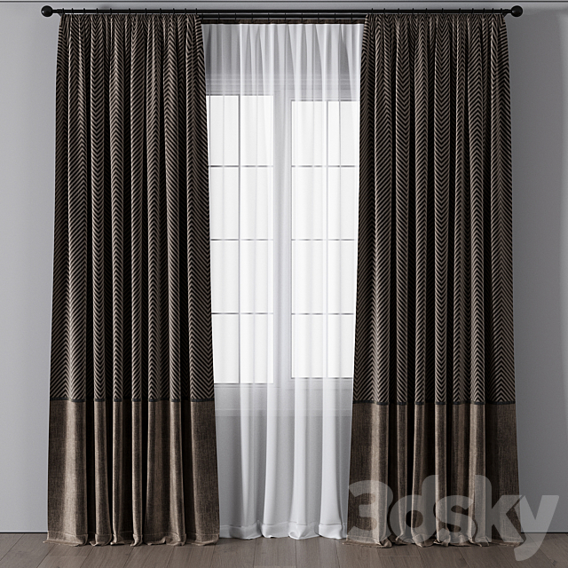 Curtain for Interior 067 3DS Max Model - thumbnail 4