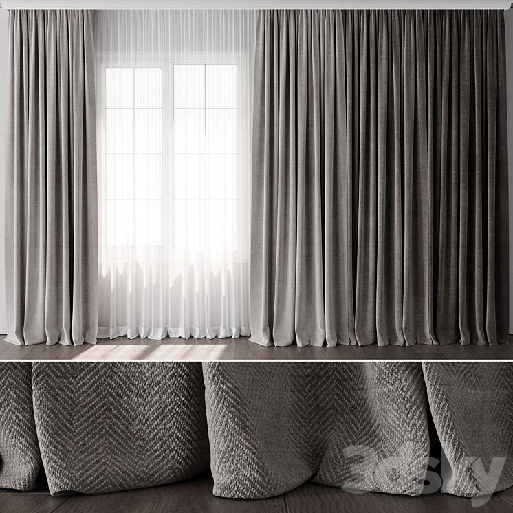 Curtain for Interior 084 3DS Max Model - thumbnail 1