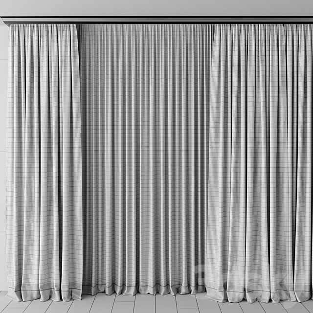 Curtain for Interior 084 3DS Max Model - thumbnail 3