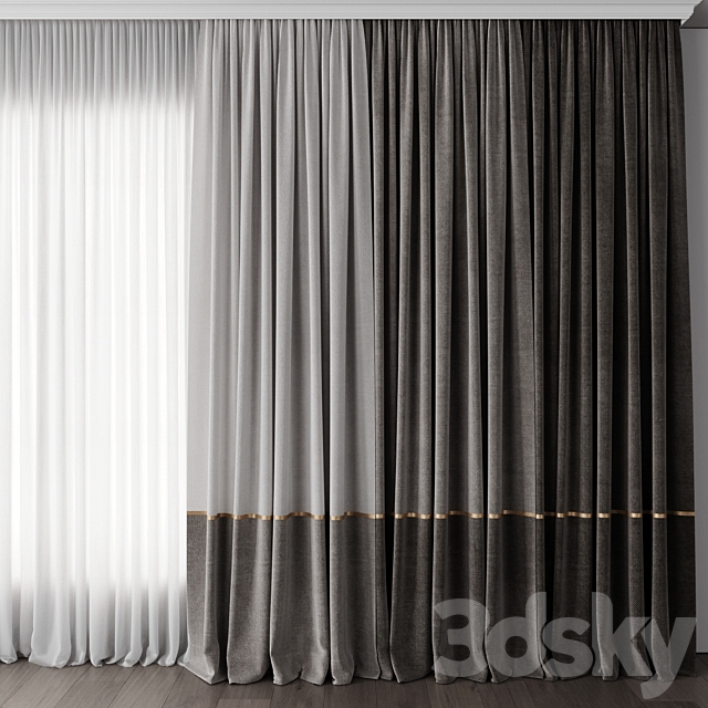 Curtain for Interior 088 3DS Max Model - thumbnail 3