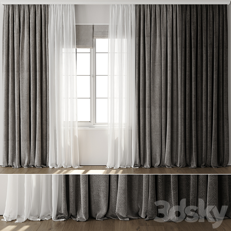 Curtain for Interior 107 3DS Max Model - thumbnail 1